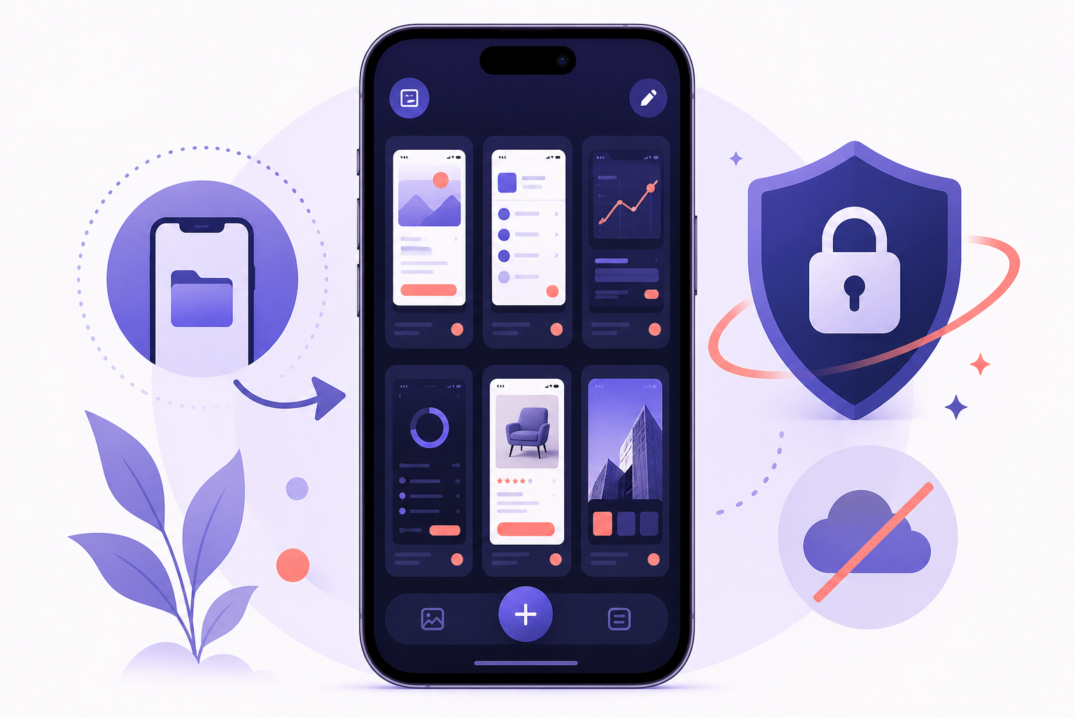 ShotThread local-first storage on iPhone with no cloud upload