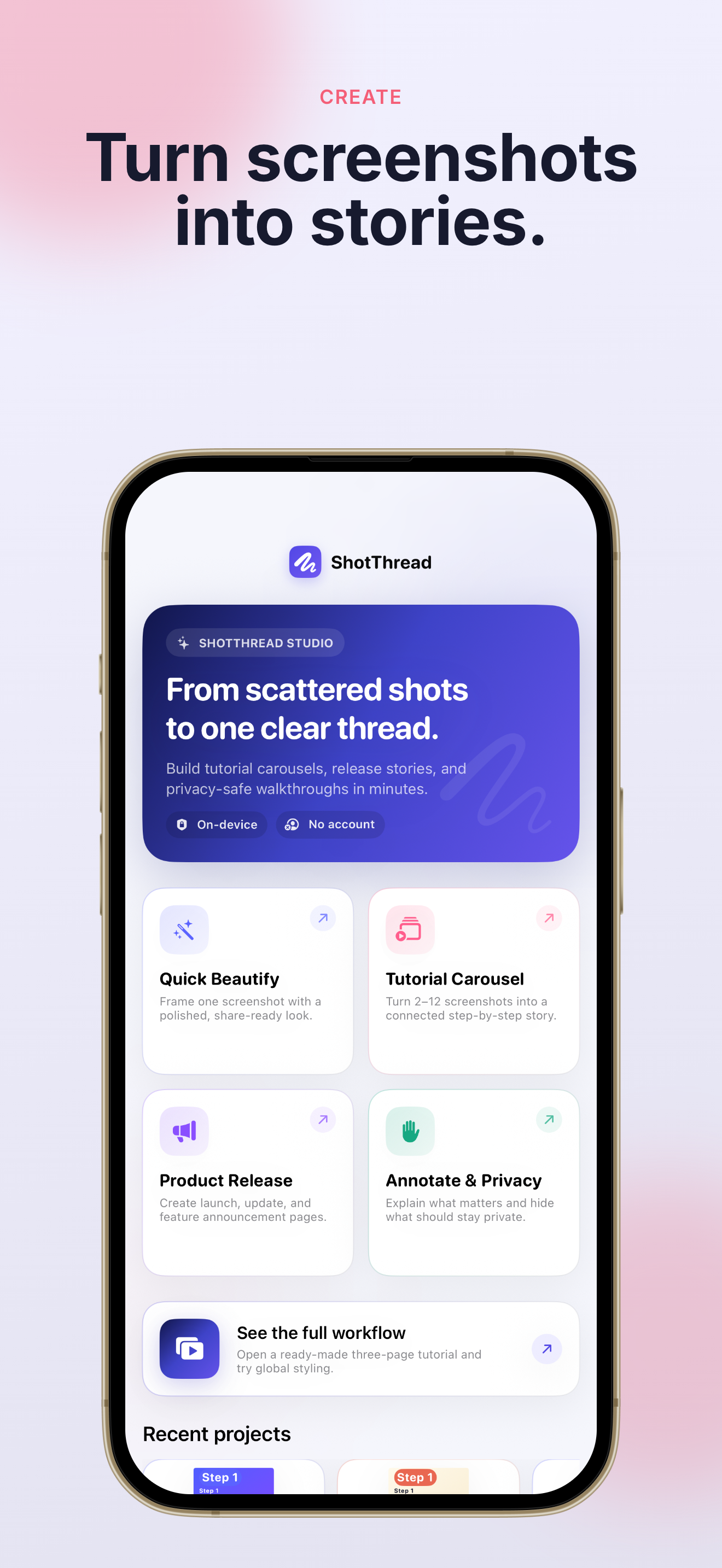 See ShotThread in action on your iPhone