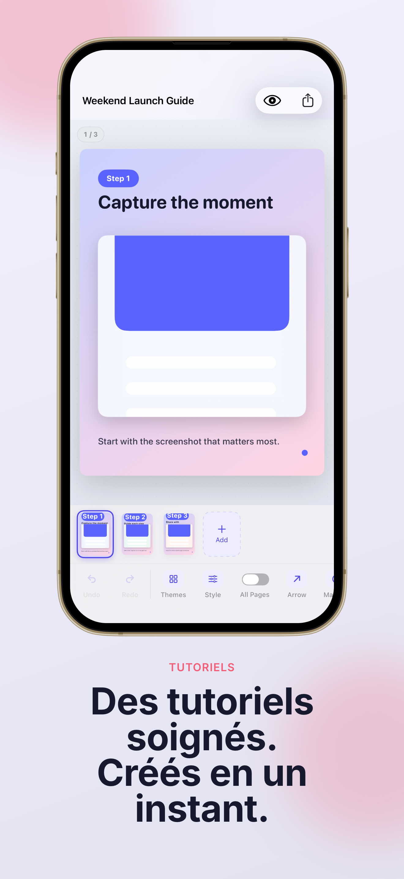 Découvrez ShotThread en action sur votre iPhone